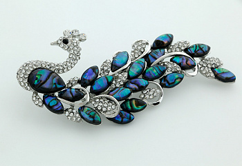 Брошь "Павлин"