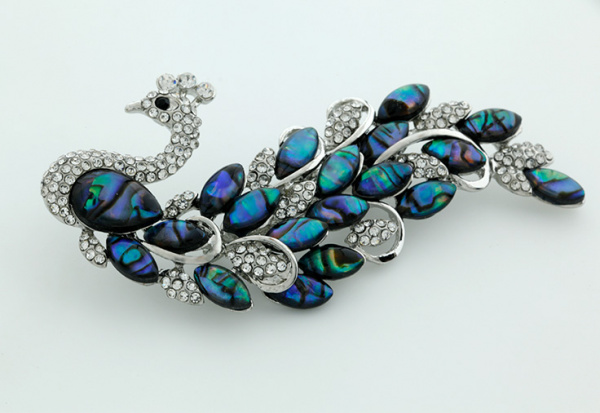 Брошь "Павлин"