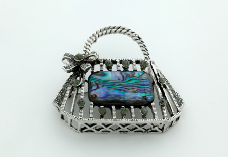 Брошь "Сумочка"